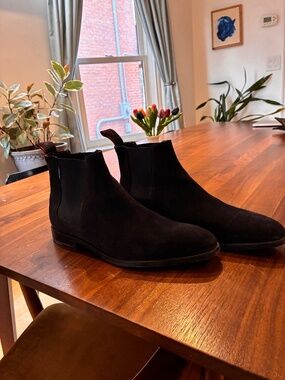 Paul Smith blue suede boots